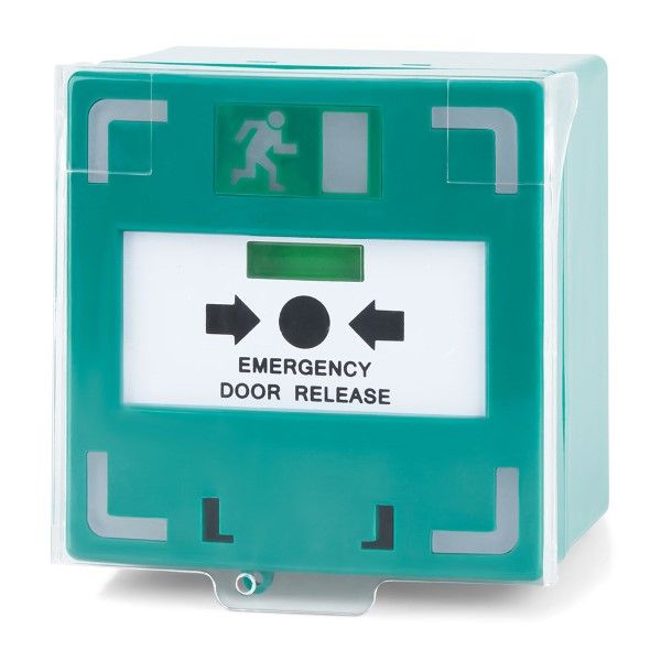  Em Door Release Green 3p Alarm/Flash/Cover