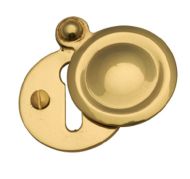  Escutcheon Key Round Covered PB