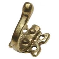 KIRKPATRICK BRASS 1129 Wardrobe Hook Single Antique Brass