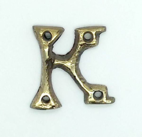 KIRKPATRICK B1976/K B1976/K Letter 1.3/4 'k' Antique Brass