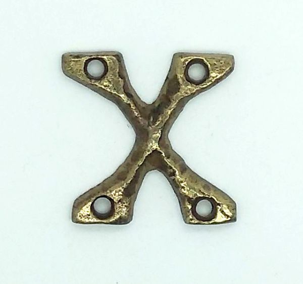 KIRKPATRICK B1976/X B1976/X Letter 1.3/4 'x' Antique Brass