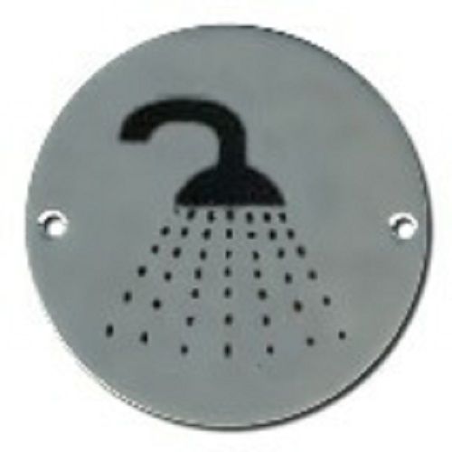  Pictogram Shower 75mm Dia Aluminium