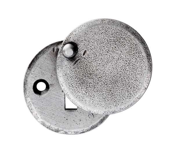 LUDLOW FOUNDRIES Escutcheon Round Closed Pewter
