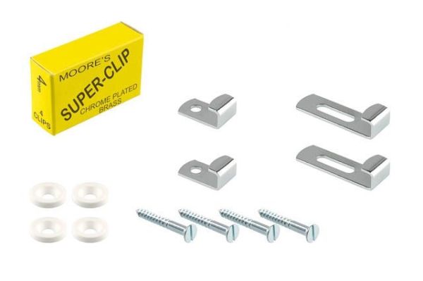  Mirror Super Clip (set 4) 6mm Brass CP