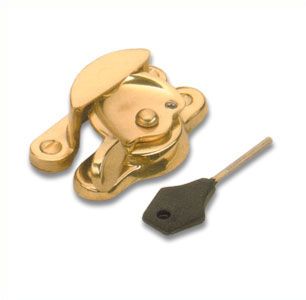  Lockable Fitch Fastener (narrow) 70mm Pol Brass