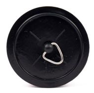 CENTURION Plastic Sink Plug 1 3/4 Black