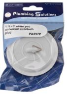 CENTURION Universal Sink Plug 1 1/2-2in White