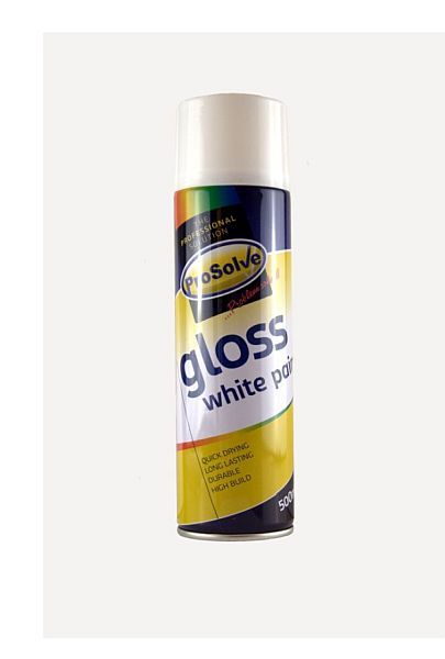 PROSOLVE Spray Paint Acrylic Gloss White 500ml