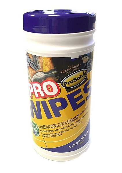 PROSOLVE Pro Wipes Anti-bacterial Pk90