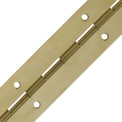  Piano Hinge 6'x1.1/4 Electro Brass