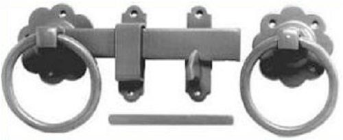  Gate Handle Latch Set 180mm Black