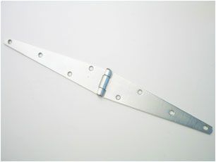  Light Strap Hinges 200mm Bright Zinc Plated