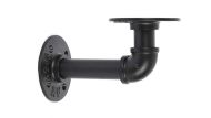 ROTHLEY Pipe L Shape Bracket 80x150mm Black