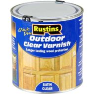 RUSTINS Quick-drying Ext Varnish Clear Satin 250ml