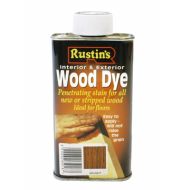 RUSTINS Wood Dye Walnut Int/ext (turps) 250ml