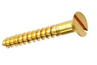  WoodScrew Countersunk 10 X1.1/2 Brass