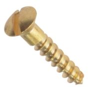  WoodScrew Raised Head 8 x 1.1/4 Brass