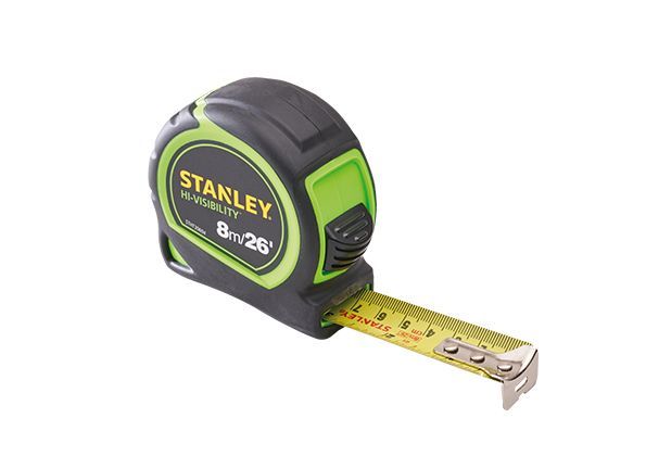 STANLEY Hi-vis Tylon 8m (26ft) Tape Measure