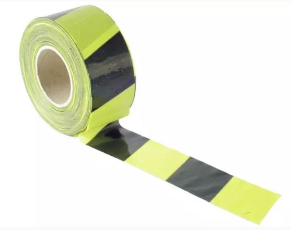  Barrier Tape Black/yellow 70mm X 500m