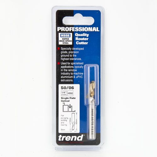 TREND 50/06X1/4HSSE Helical Plunge 6mm Dia