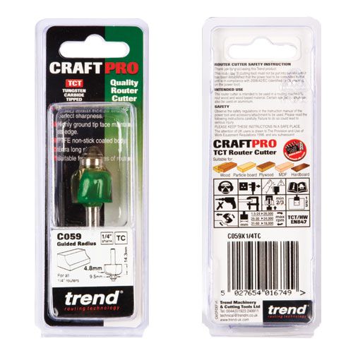 TREND C059X1/4TC S/guided Rad 4.8mm Rad