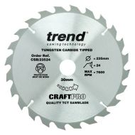 TREND CSB/23524 Craft Saw Blade 235mm x 24t x 30mm