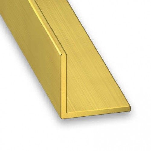  Aluminium Angle 19mm Gold 2440mm