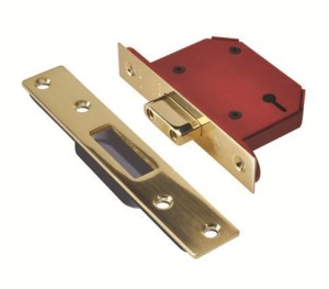 UNION J2103S-PB-2.5 3 Lever Strongbolt Dead Lock 68mm Brass