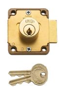 UNION J4106-PL Cupboard Lock Cylinder Pattern 45mm Brass