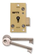 UNION J4146-PL-2.50 Cupbboard Lock Straight 4 Lever 63mm Brass