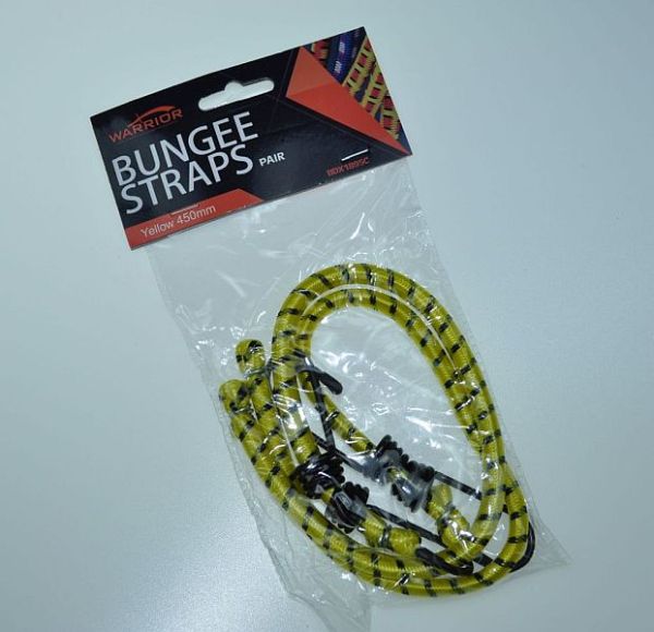 WARRIOR BDX1895C Bungee Straps 450mm Yellow