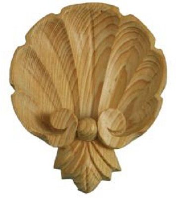 WILD GOOSE PN 341 Large SCalloped Shell 145 x 127mm Pine