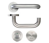 ZOO HARDWARE ZCS030LLSS Lift To Lock Lever Set Push On Rose [8] SSS